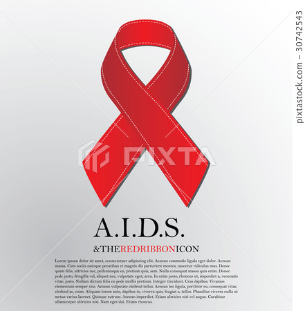 Red Aids ribbon 1 December. Red Aids ribbon 1 December. 30742543