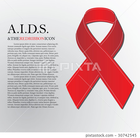Red Aids ribbon.World AIDS Day 1 December Red Aids ribbon.World AIDS Day 1 December 30742545