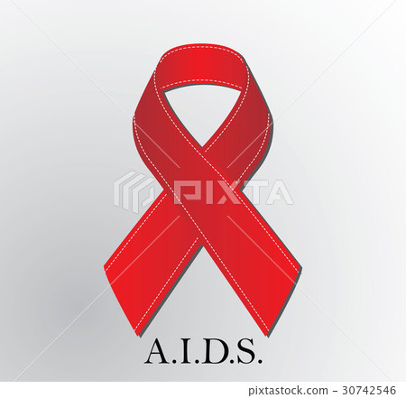 Red Aids ribbon.World AIDS Day 1 December. Red Aids ribbon.World AIDS Day 1 December. 30742546