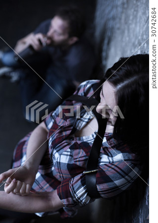 Young heroin addicts using drugs outdoors Young heroin addicts using drugs outdoors 30742684