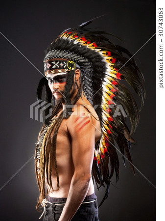 Native American Indian Chief War Bonner 30743063