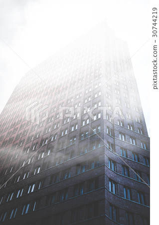 skyscraper building facade Berlin, Potsdamer Platz skyscraper building facade Berlin, Potsdamer Platz 30744219