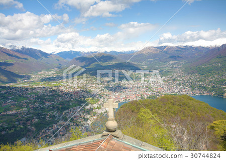 Lugano - view from Monte San Salvatore Lugano - view from Monte San Salvatore 30744824