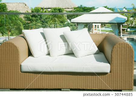 Outside lounge area nice framed with plants, Outside lounge area nice framed with plants, 30744885