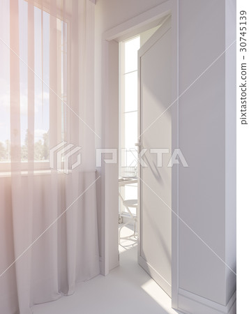 3d render of the interior design living room  30745139