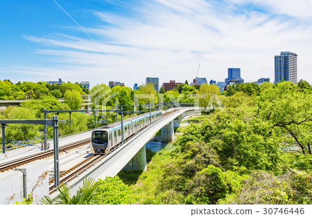 Sendai City · Sendai City Subway Tozai Line and Sendai City Fullscape Sendai City · Sendai City Subway Tozai Line and Sendai City Fullscape 30746446