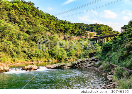 Houtong Cat Village over the Keelung River 30746595
