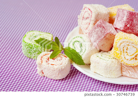 Eastern sweets. Turkish Delight. Rahat Lokum 30746739