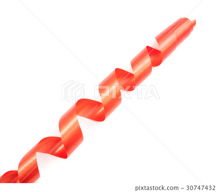 red ribbon serpentine solated red ribbon serpentine solated 30747432