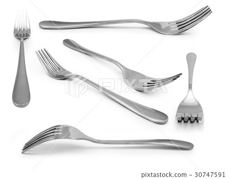 collection fork  Stainless steel isolated collection fork  Stainless steel isolated 30747591
