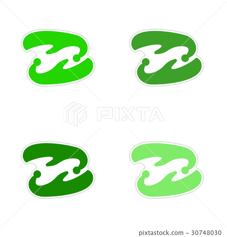 assembly realistic sticker design on paper ancient 30748030