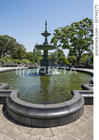您可以看到橫濱港的山公園的噴泉 30748275