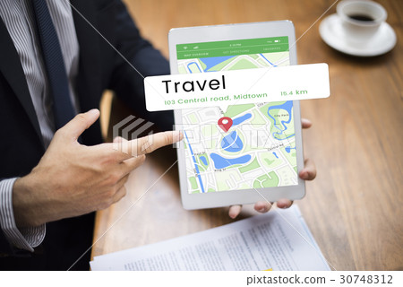 Map GPS Location Direction Position Graphic Map GPS Location Direction Position Graphic 30748312