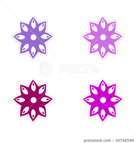 assembly realistic sticker design on paper anise assembly realistic sticker design on paper anise 30748599