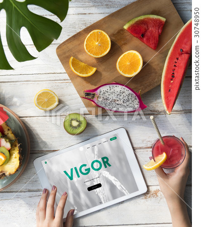 Healthy lifestyle online webpage interface 30748950