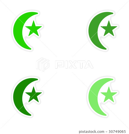 assembly realistic sticker design on paper Turkish assembly realistic sticker design on paper Turkish 30749065