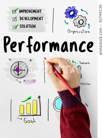 Performance word on business plan sketch 30749136