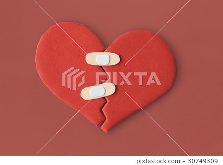 HeartBroken Bandage Cure Heal Paper Craft HeartBroken Bandage Cure Heal Paper Craft 30749309