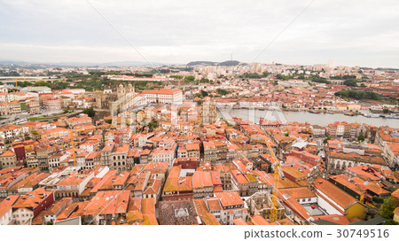 Aerial view of the historic center of Porto Aerial view of the historic center of Porto 30749516