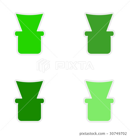 assembly realistic sticker design on paper shisha 30749702