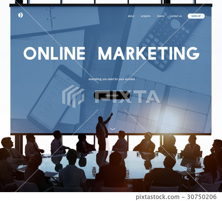 Online Marketing Campaign Media Word 30750206