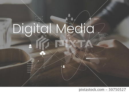 Global Network Online Communication Connection Global Network Online Communication Connection 30750527
