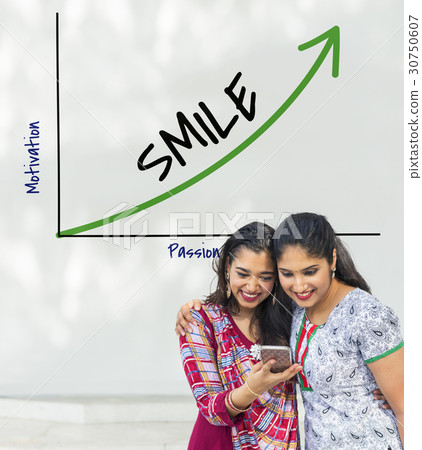 Happiness Power Smile Opportunity Graph Growth 30750607