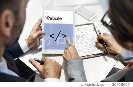 Layout Web Template Coding Brackets 30750665