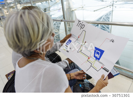 Map Route Trip Transportation Location Guide 30751301