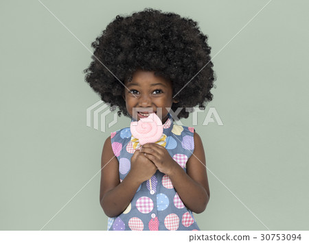 African Descent Child Lollipop Candy 30753094
