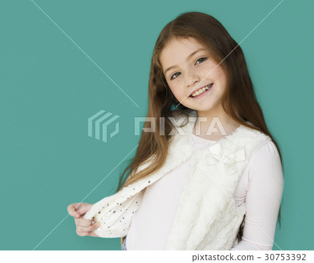 A little girl is smiling A little girl is smiling 30753392