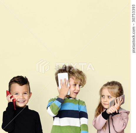 Little Children Talking On Phone Technology Little Children Talking On Phone Technology 30753393