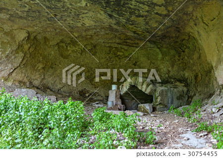 Spring at rock of Cave City in Cherkez-Kermen 30754455