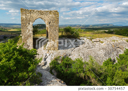 Gate on Tapshan Plateau of Cave City in Cherkez 30754457