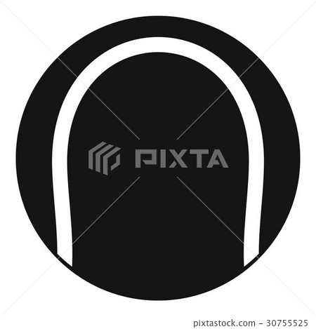 Black and white tennis ball icon, simple style - Stock Illustration ...