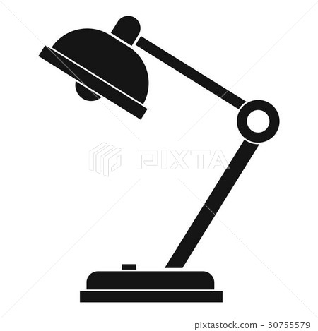 Desk lamp icon, simple style 30755579