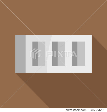 Building block icon, flat style - Stock Illustration [30755645] - PIXTA