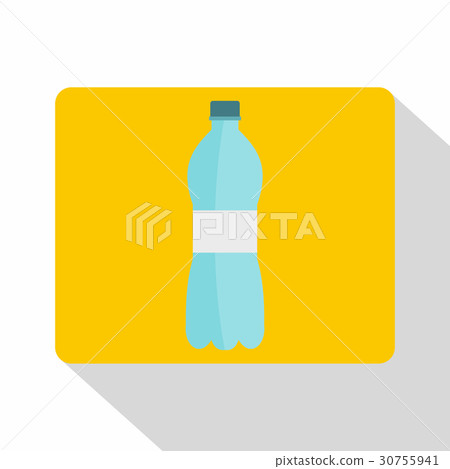 Bottle of water icon, flat style 30755941
