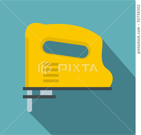 Yellow pneumatic gun icon, flat style Yellow pneumatic gun icon, flat style 30756302