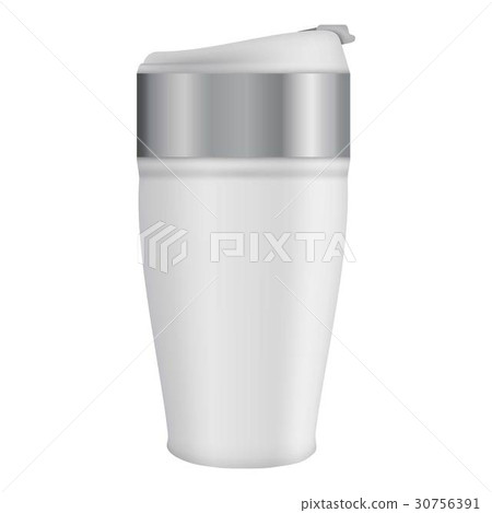 Download White Thermos Mug Mockup Realistic Style Stock Illustration 30756391 Pixta