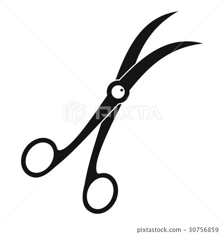 Surgical scissors icon, simple style 30756859