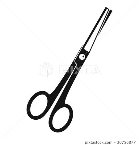 Steel scissors icon, simple style 30756877