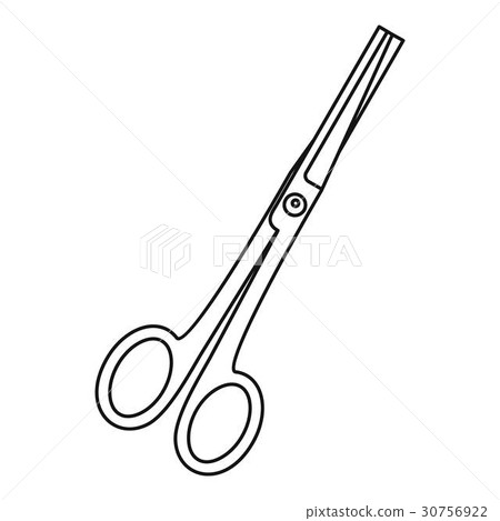 Scissors icon, outline style 30756922