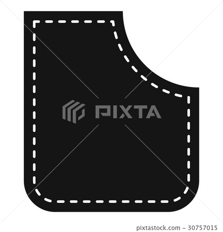 Abstract pocket icon, simple style Abstract pocket icon, simple style 30757015