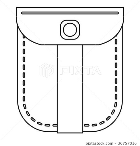 Fashion jeans pocket icon, outline style Fashion jeans pocket icon, outline style 30757016