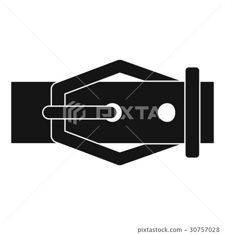 Leather belt icon, simple style 30757028