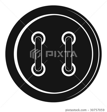 Sewing button icon, simple style 30757059