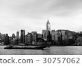 香港島維多利亞港城市天際線景觀 30757062