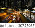 香港中環都會夜晚車軌流攝 30757067