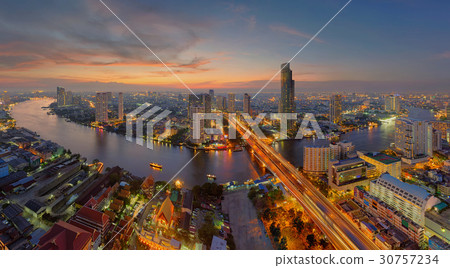 U-Curve of Chao Phraya River, Bangkok, Thailand U-Curve of Chao Phraya River, Bangkok, Thailand 30757234